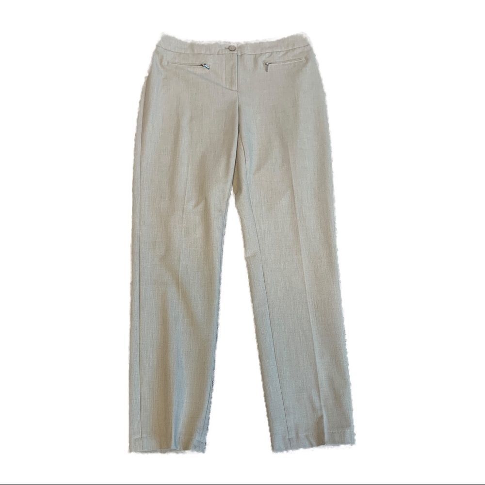 Laura beige stretchy dress pant trousers Sz 6
